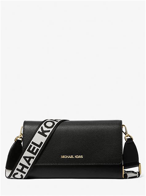 jet set large leather crossbody clutch michael kors|Jet Set Large Leather Crossbody Bag .